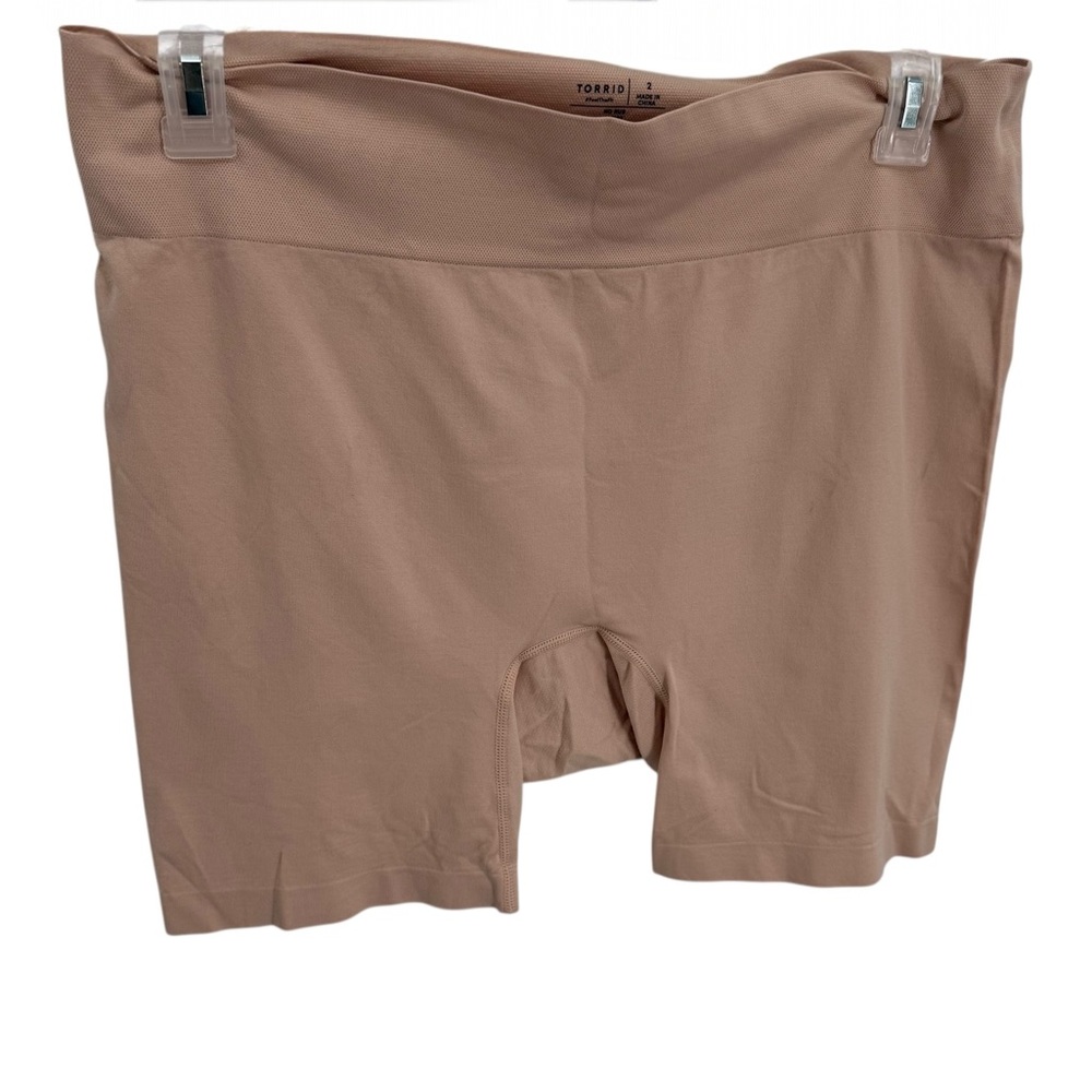 Torrid Womens Seamless Full coverage High Rise No Rub Short Size 2X Tan
